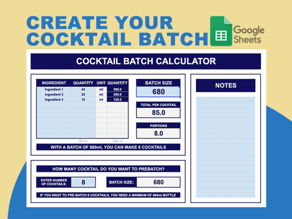 COCKTAIL BATCH CALCULATOR